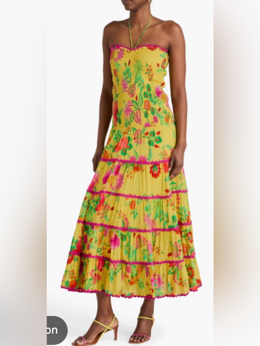 FARM Rio Smocked Maxi Dress - Picture 2 of 4
